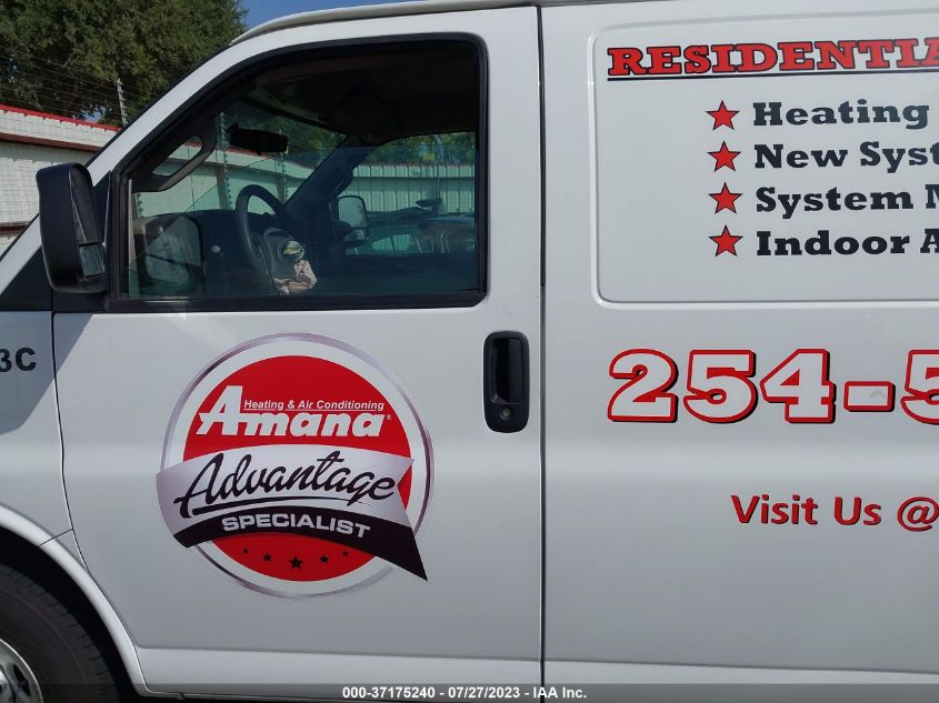 2016 CHEVROLET EXPRESS 2500 WORK VAN 1GCWGBFF0G1295263