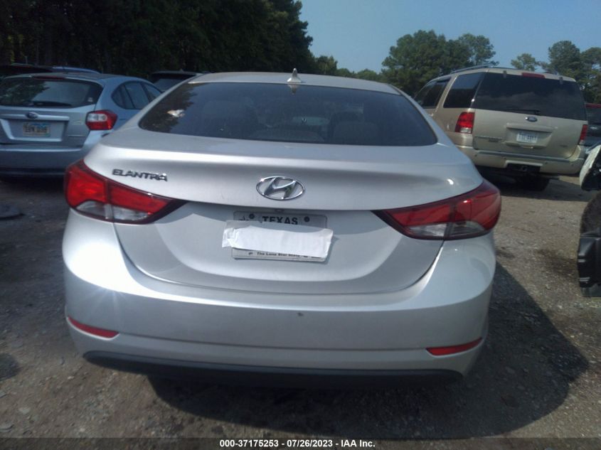 2015 HYUNDAI ELANTRA SE - KMHDH4AE3FU241253