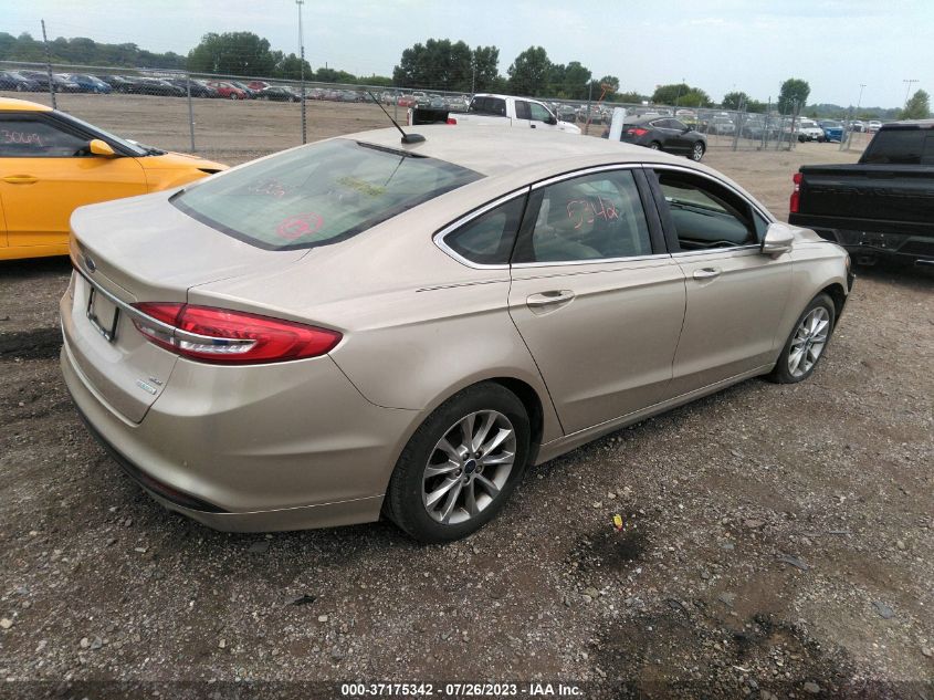 2017 FORD FUSION SE - 3FA6P0HD1HR273284