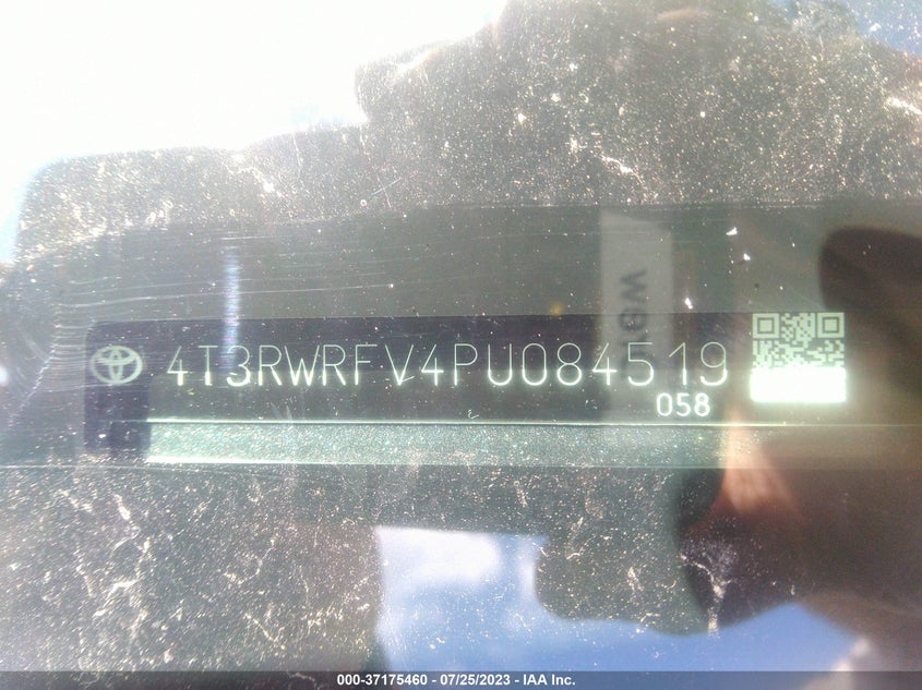 VIN 4T3RWRFV4PU084519 2023 TOYOTA RAV4 HYBRID XLE