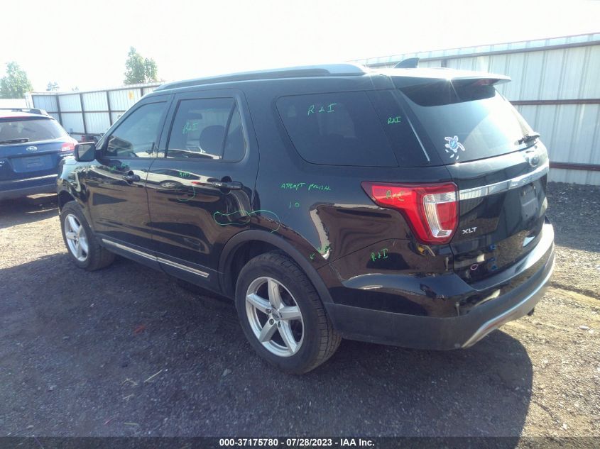 2017 FORD EXPLORER XLT - 1FM5K8D8XHGA12914
