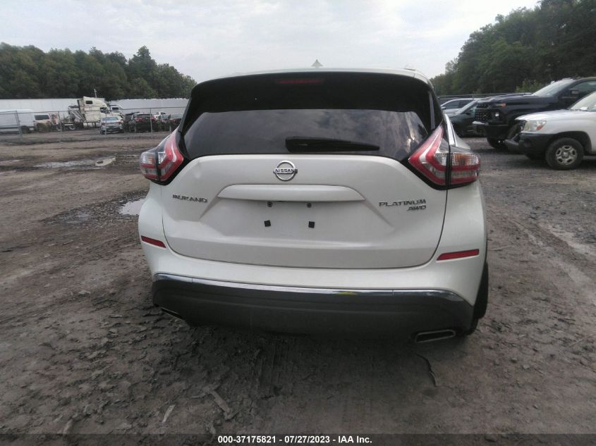 2016 NISSAN MURANO PLATINUM - 5N1AZ2MH6GN116527