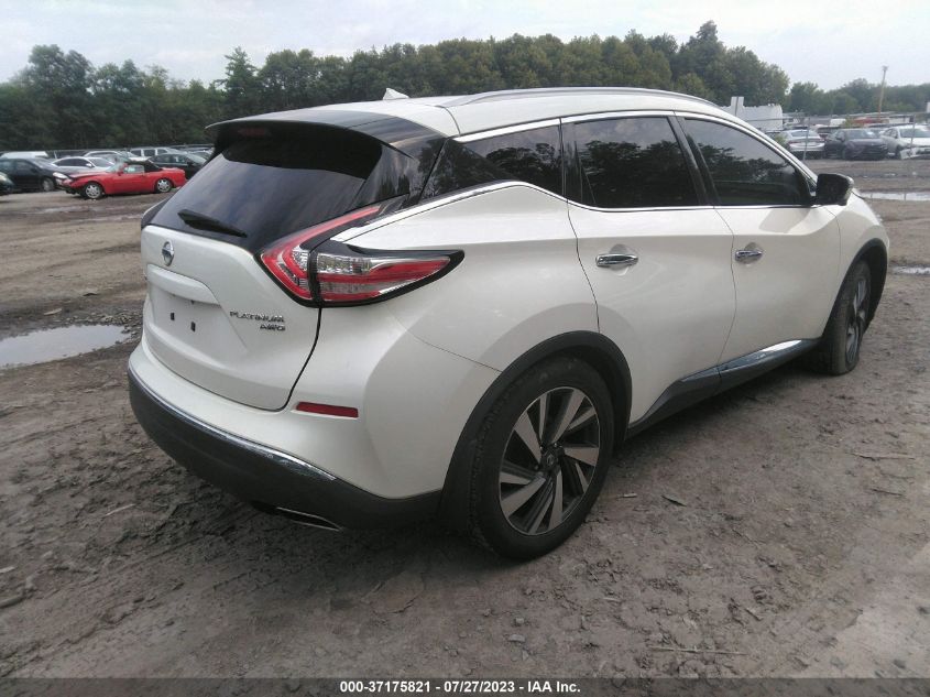 2016 NISSAN MURANO PLATINUM - 5N1AZ2MH6GN116527