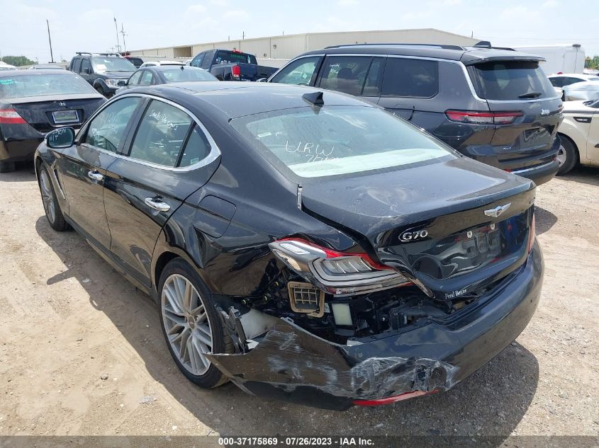 2021 GENESIS G70 2.0T - KMTG34LAXMU075418