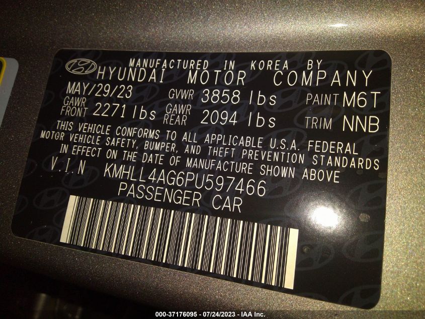 2023 HYUNDAI ELANTRA SE - KMHLL4AG6PU597466