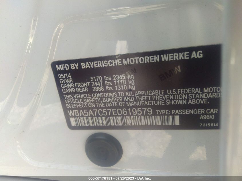 2014 BMW 528 XI - WBA5A7C57ED619759