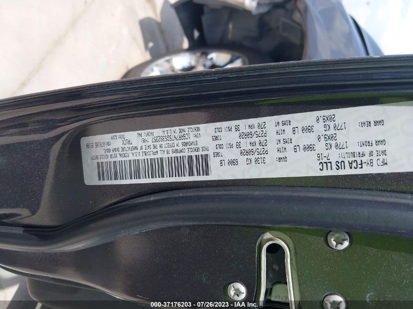 2016 RAM 1500 LARAMIE - 1C6RR7NT5GS392357