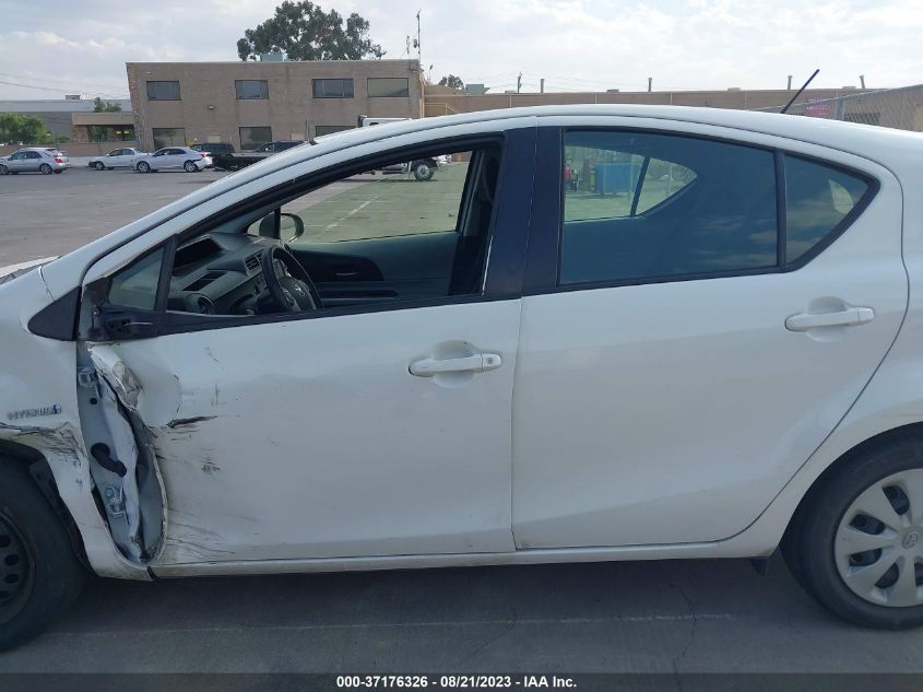 2014 TOYOTA PRIUS C ONE/THREE/TWO/FOUR - JTDKDTB31E1569401