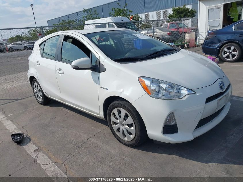 2014 TOYOTA PRIUS C ONE/THREE/TWO/FOUR - JTDKDTB31E1569401