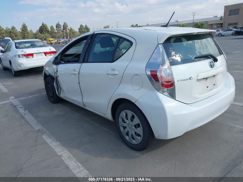 2014 TOYOTA PRIUS C ONE/THREE/TWO/FOUR - JTDKDTB31E1569401