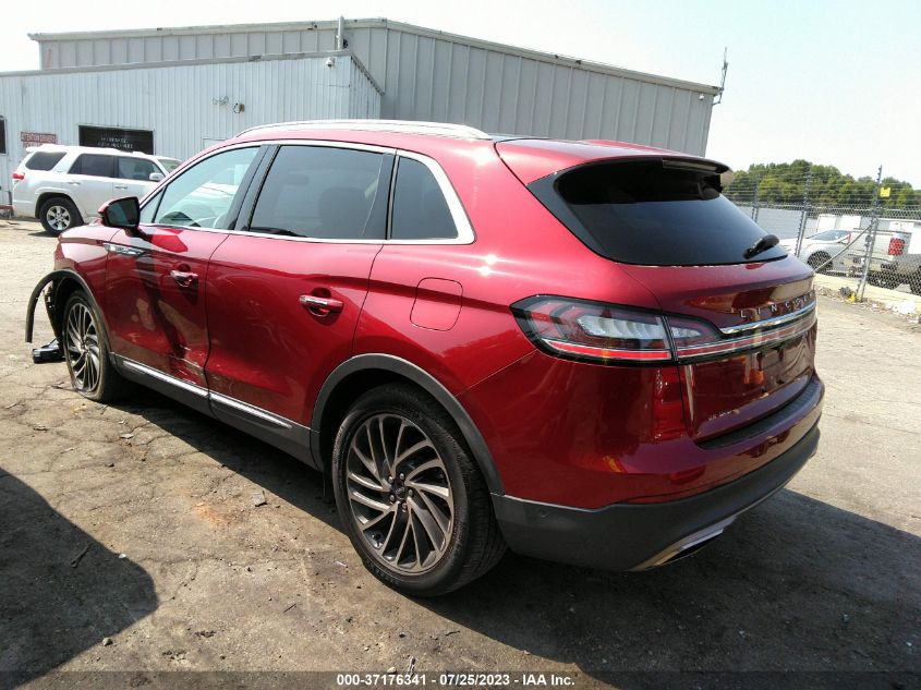 2019 LINCOLN NAUTILUS RESERVE - 2LMPJ6LP1KBL66669