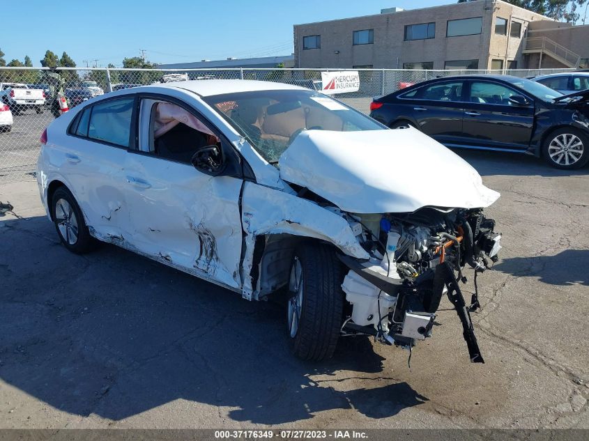 2019 HYUNDAI IONIQ HYBRID BLUE - KMHC65LC1KU180563