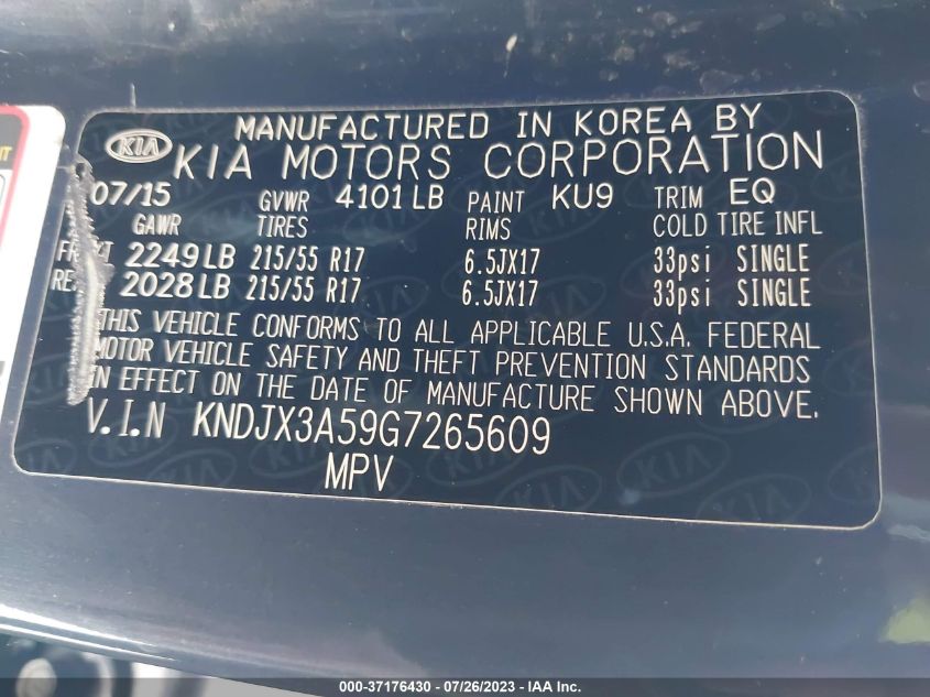 2016 KIA SOUL ! - KNDJX3A59G7265609
