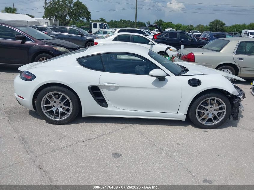 2019 PORSCHE 718 CAYMAN - WP0AA2A86KS261416