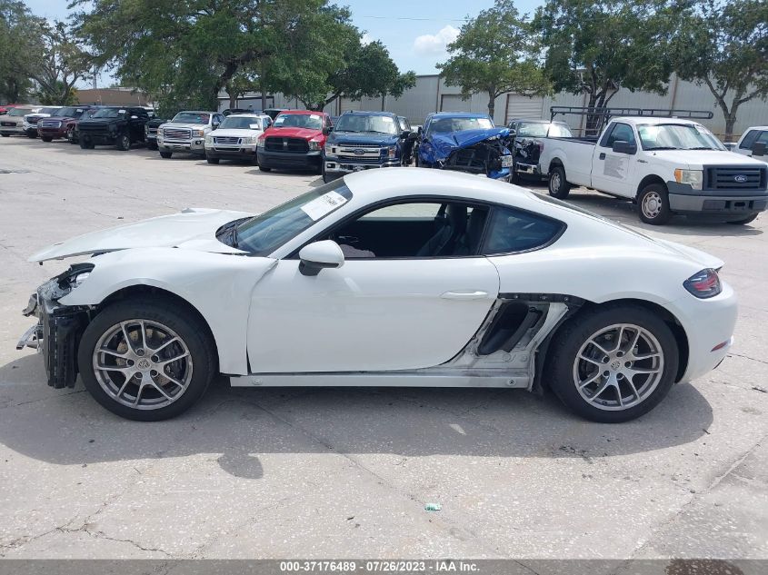 2019 PORSCHE 718 CAYMAN - WP0AA2A86KS261416