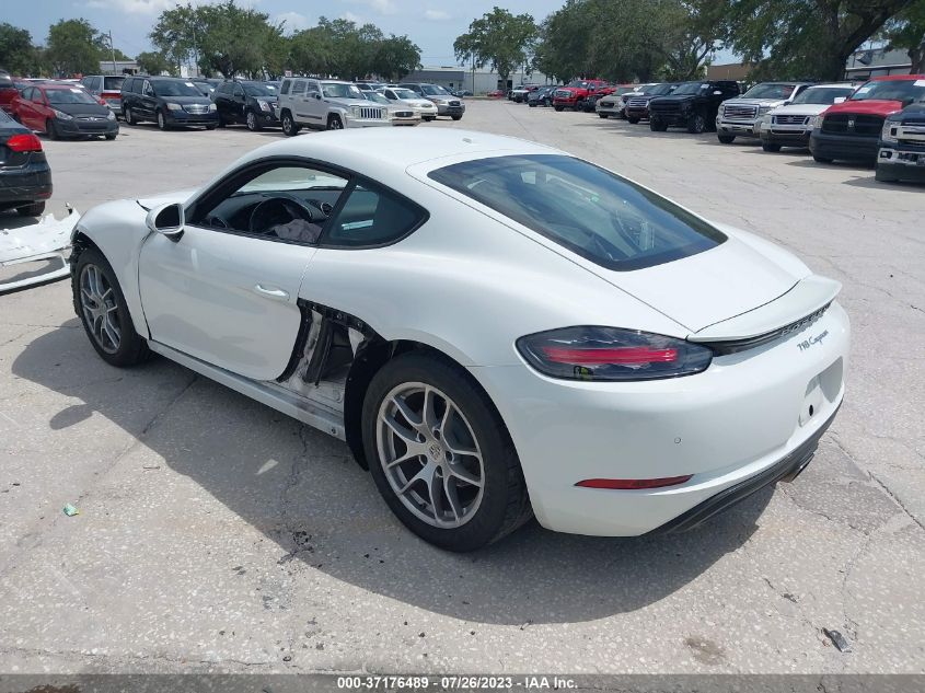 2019 PORSCHE 718 CAYMAN - WP0AA2A86KS261416