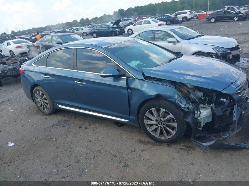 2015 HYUNDAI SONATA 2.4L SPORT - 5NPE34AF6FH141027