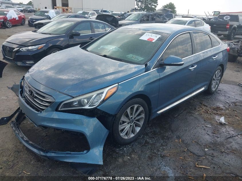 2015 HYUNDAI SONATA 2.4L SPORT - 5NPE34AF6FH141027