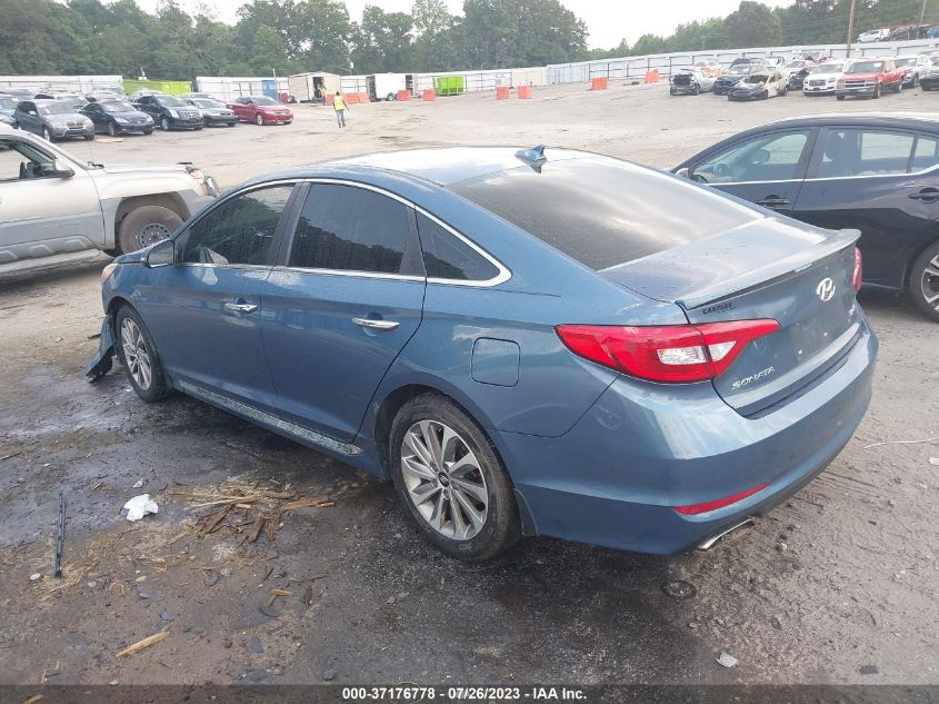 2015 HYUNDAI SONATA 2.4L SPORT - 5NPE34AF6FH141027