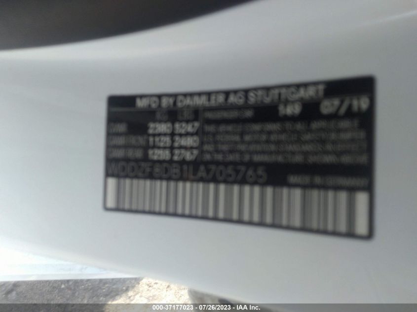 2020 MERCEDES-BENZ E-CLASS E 350 - WDDZF8DB1LA705765