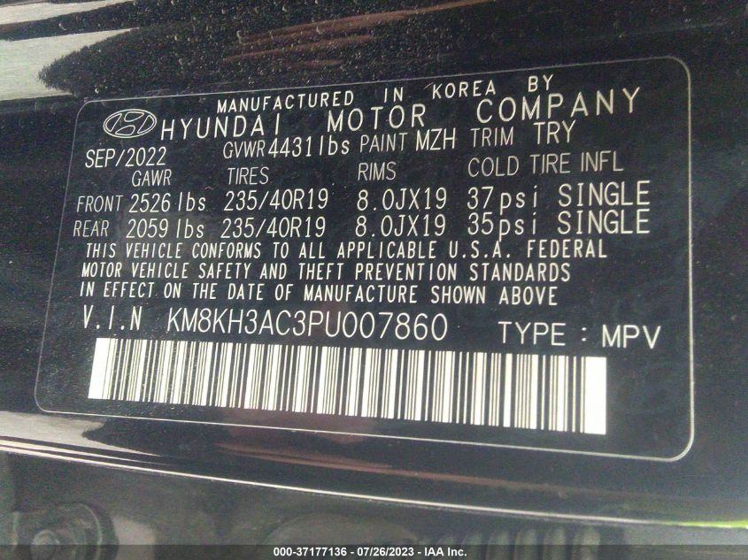 2023 HYUNDAI KONA N - KM8KH3AC3PU007860