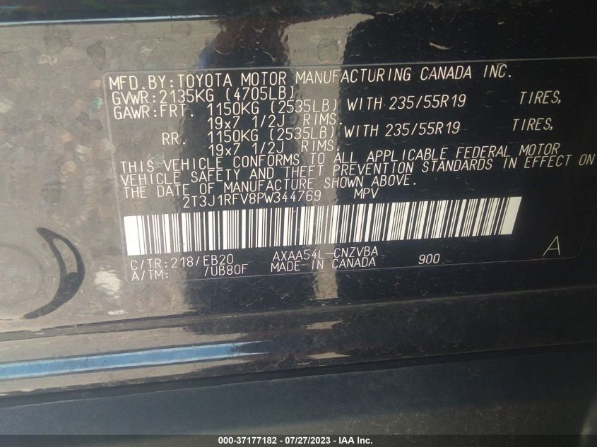 2023 TOYOTA RAV4 ADVENTURE - 2T3J1RFV8PW344769