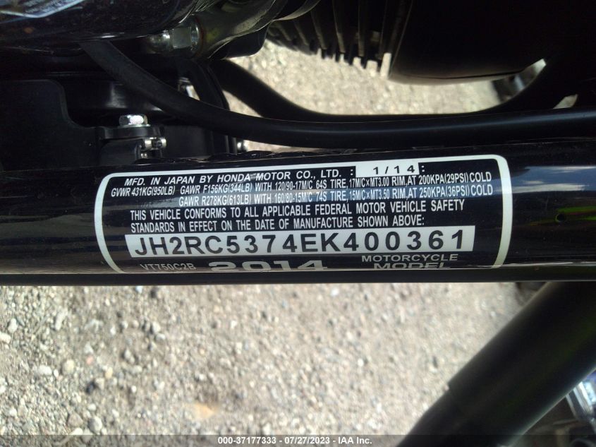 2014 HONDA VT750 C2B - JH2RC5374EK400361