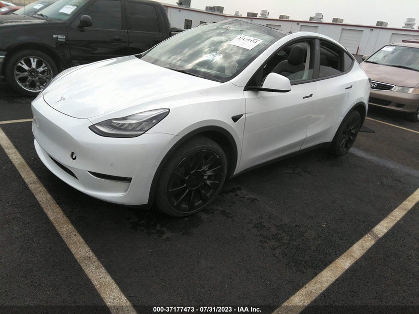 VIN 7SAYGDEE2NA019832 2022 TESLA MODEL Y