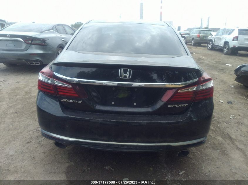 2016 HONDA ACCORD SEDAN SPORT - 1HGCR2F51GA209478
