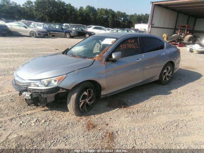 2016 HONDA ACCORD SEDAN LX - 1HGCR2F33GA038036