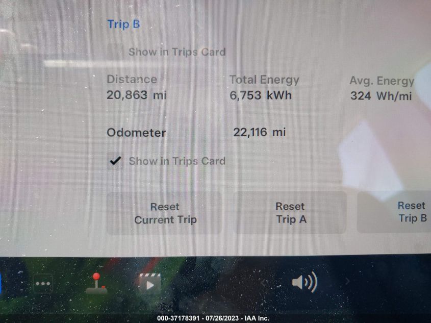 2022 TESLA MODEL Y LONG RANGE - 7SAYGDEE3NF461375