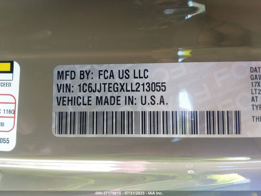 2020 JEEP GLADIATOR MOJAVE - 1C6JJTEGXLL213055