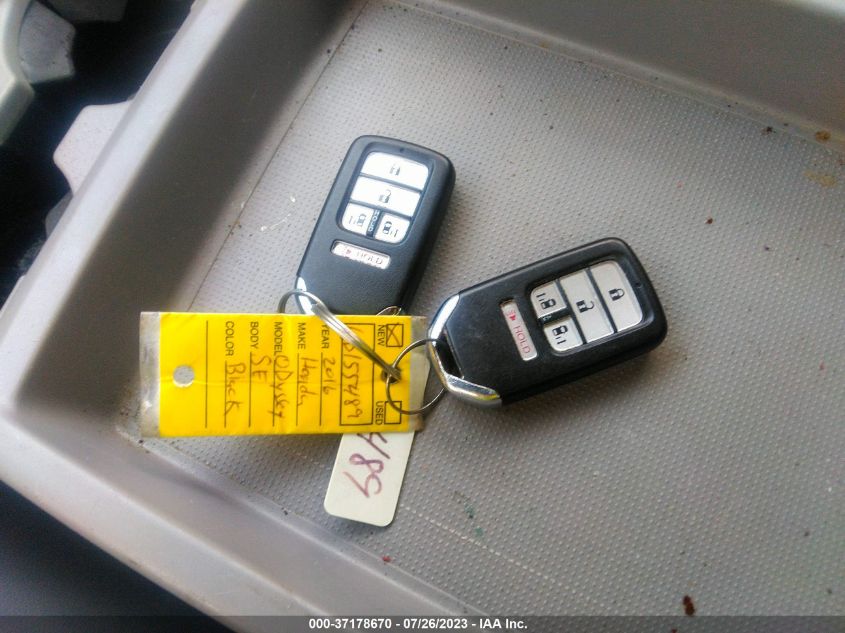 2016 HONDA ODYSSEY SE - 5FNRL5H30GB155489