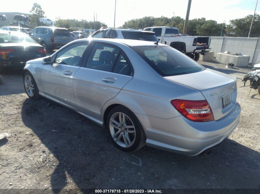 2013 MERCEDES-BENZ C-CLASS C 250 - WDDGF4HB6DR300806
