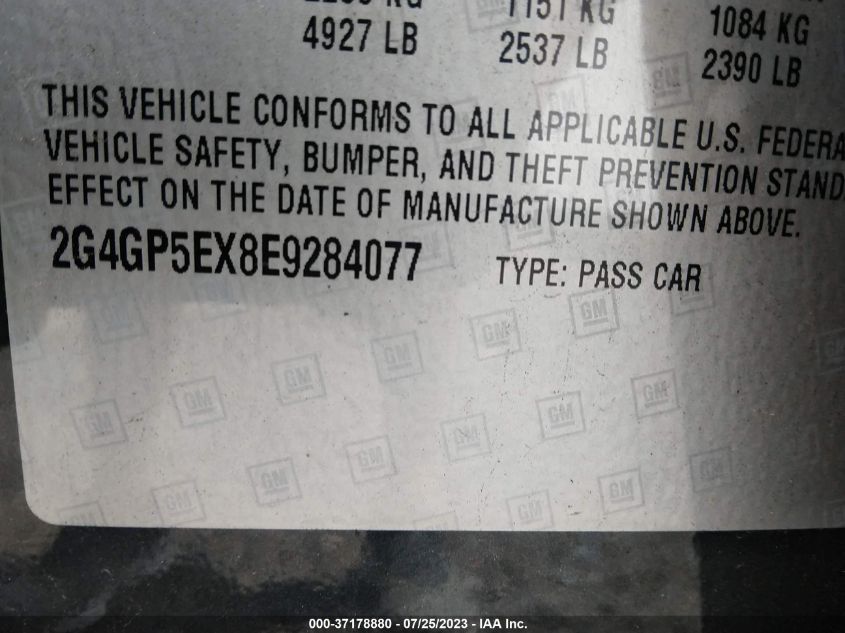 2014 BUICK REGAL PREMIUM I - 2G4GP5EX8E9284077