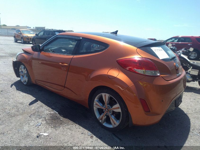 2013 HYUNDAI VELOSTER W/BLACK INT - KMHTC6ADXDU152094