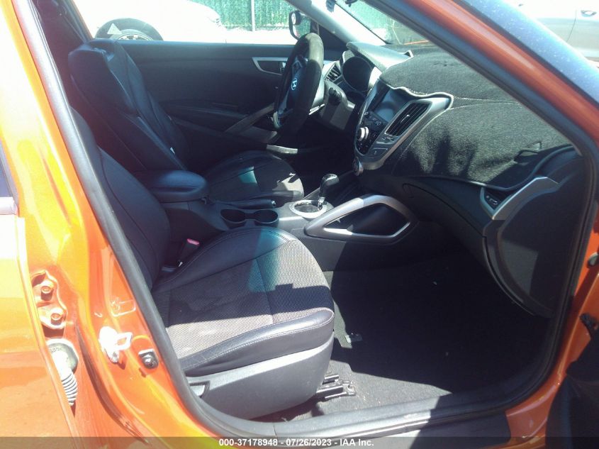 2013 HYUNDAI VELOSTER W/BLACK INT - KMHTC6ADXDU152094