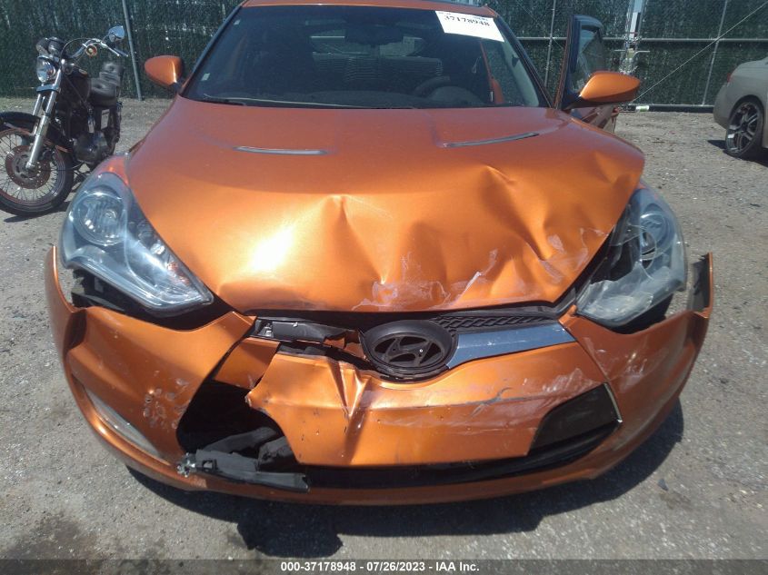 2013 HYUNDAI VELOSTER W/BLACK INT - KMHTC6ADXDU152094