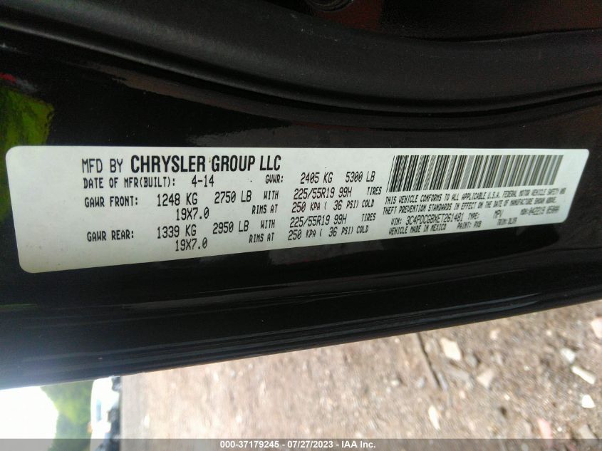 2014 DODGE JOURNEY CROSSROAD - 3C4PDCGBXET261481