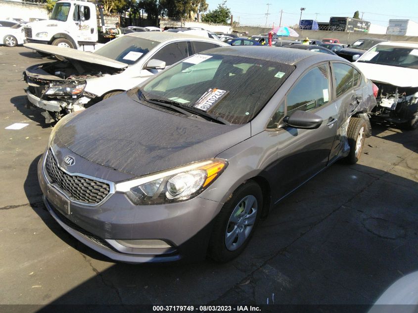 2016 KIA FORTE LX - KNAFK4A63G5573466