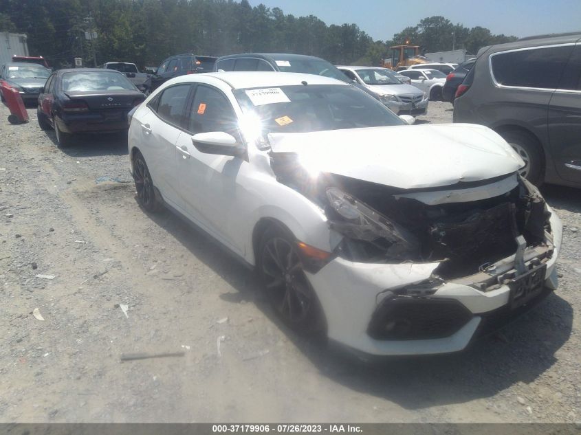 2018 HONDA CIVIC HATCHBACK SPORT - SHHFK7G4XJU226280