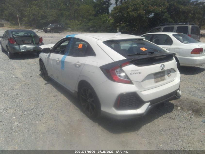 2018 HONDA CIVIC HATCHBACK SPORT - SHHFK7G4XJU226280