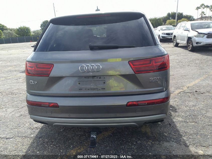 2017 AUDI Q7 PREMIUM PLUS - WA1LAAF76HD024290