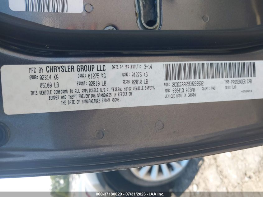 2014 CHRYSLER 300 - 2C3CCAAG5EH252632