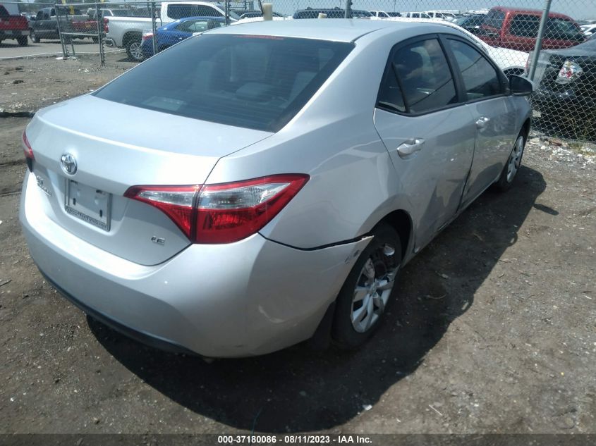 2014 TOYOTA COROLLA L/LE/S/S PLUS/LE PLUS - 5YFBURHE8EP149514