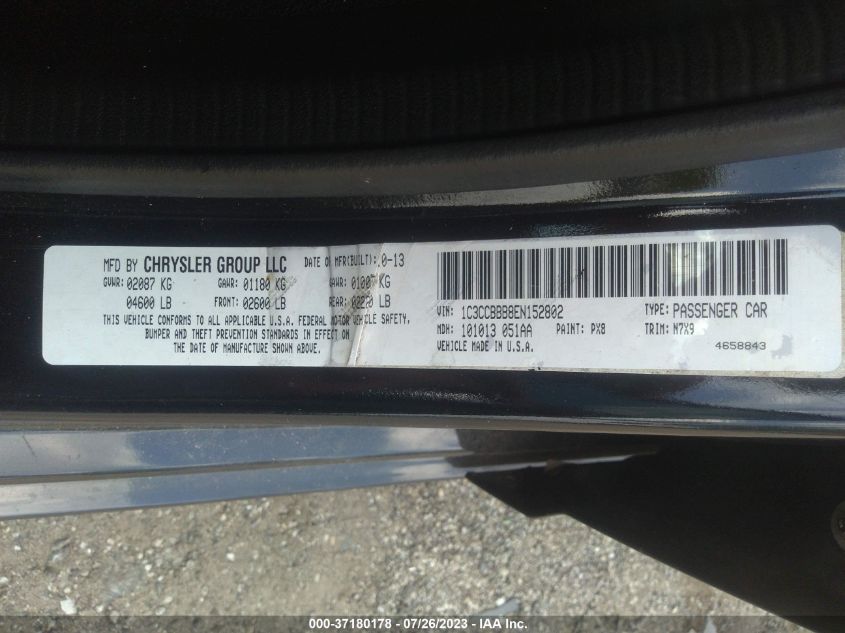 2014 CHRYSLER 200 TOURING - 1C3CCBBB8EN152802
