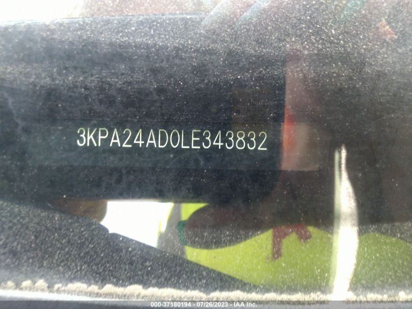 VIN 3KPA24AD0LE343832 2020 KIA RIO LX