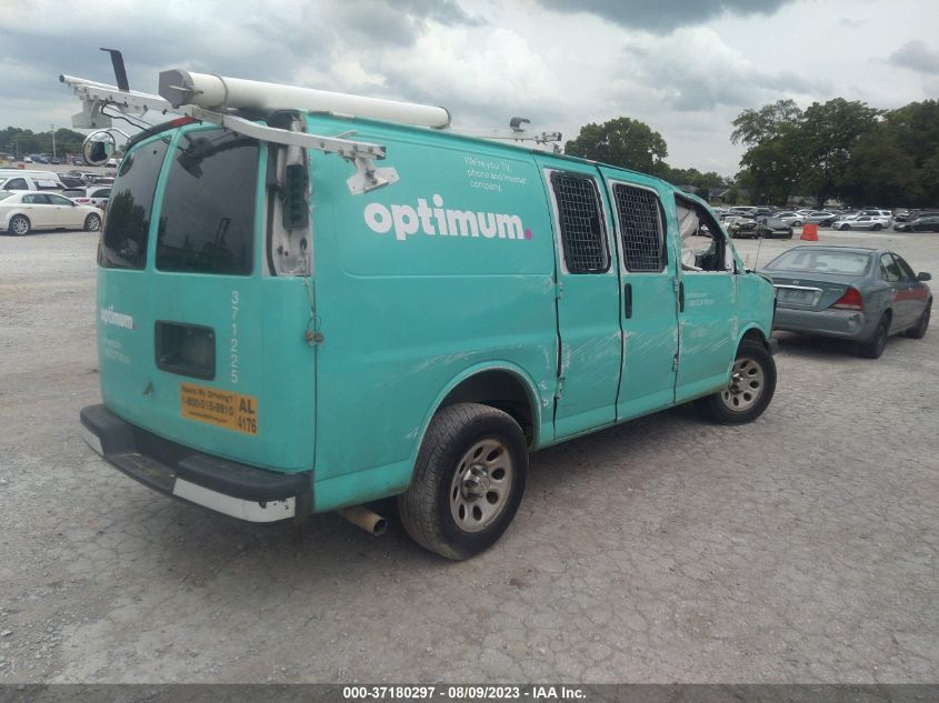 2013 CHEVROLET EXPRESS CARGO VAN - 1GCSGAFX5D1134419