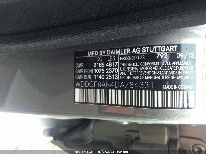 2013 MERCEDES-BENZ C 300 4MATIC - WDDG48AB4DA784331