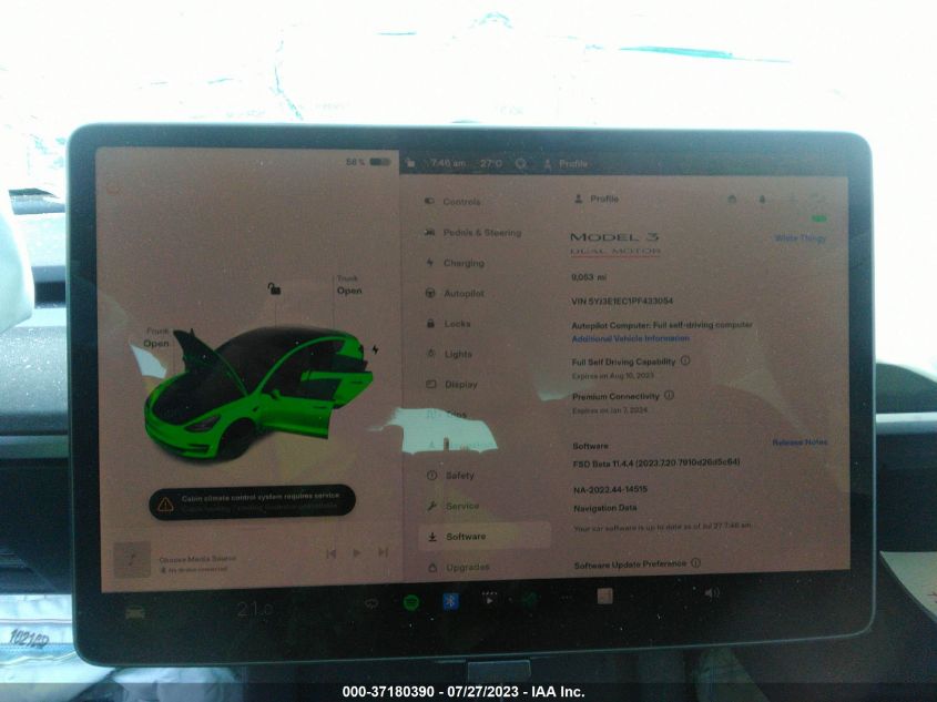 2023 TESLA MODEL 3 PERFORMANCE - 5YJ3E1EC1PF433054